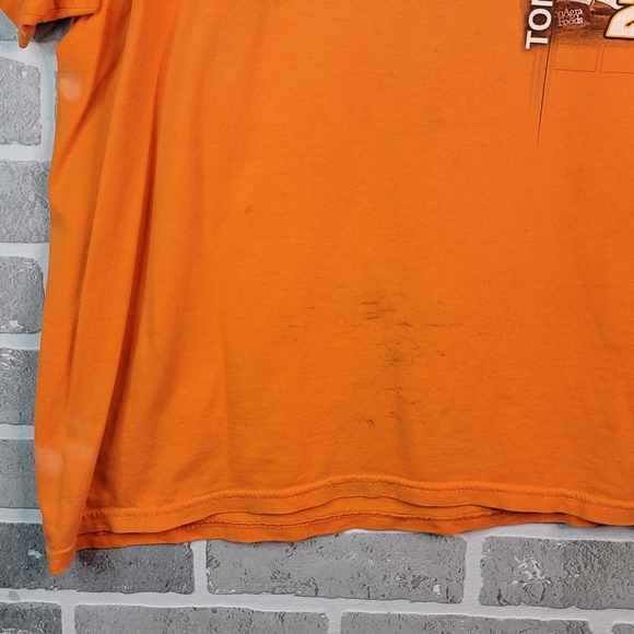 Tony Stewart Home Depo Thrashed Racing Shirt Cut Tag Men's See Measurements - Picture 5 of 15